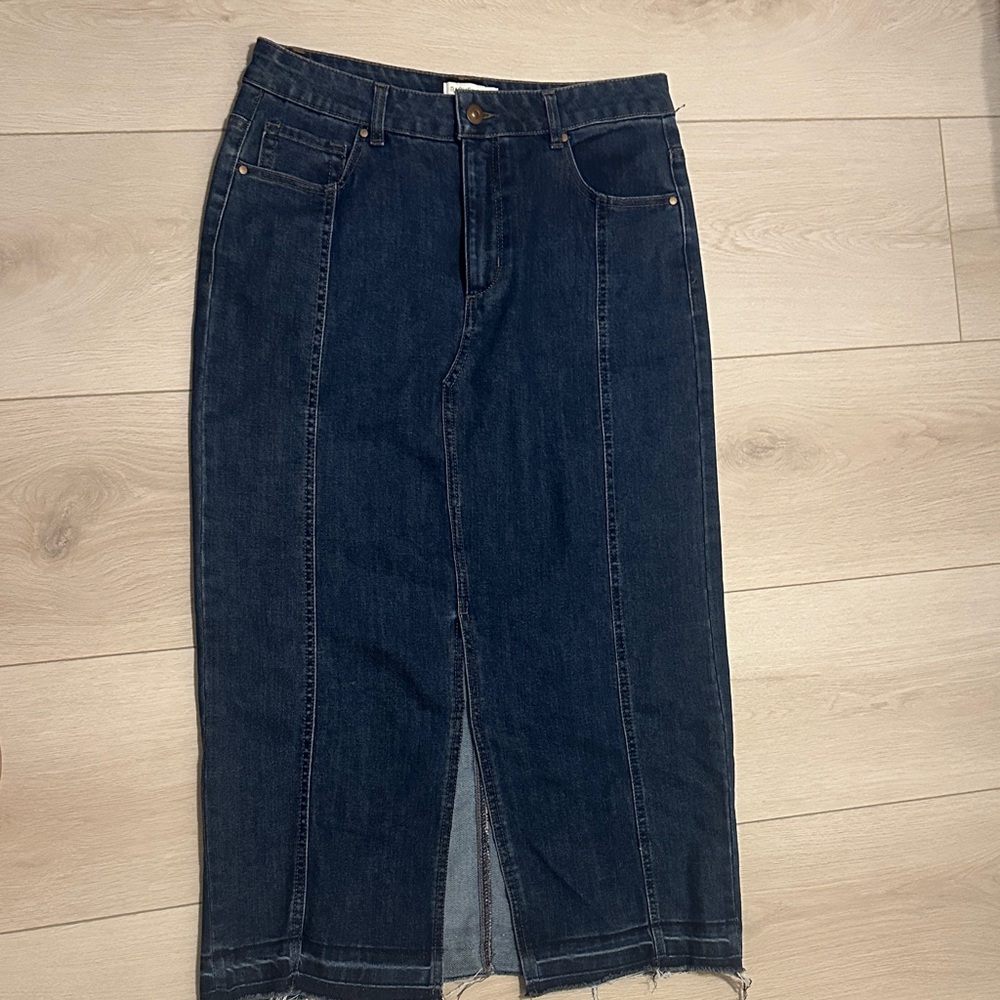 Rachel Zoe Dark Blue Denim Skirt
